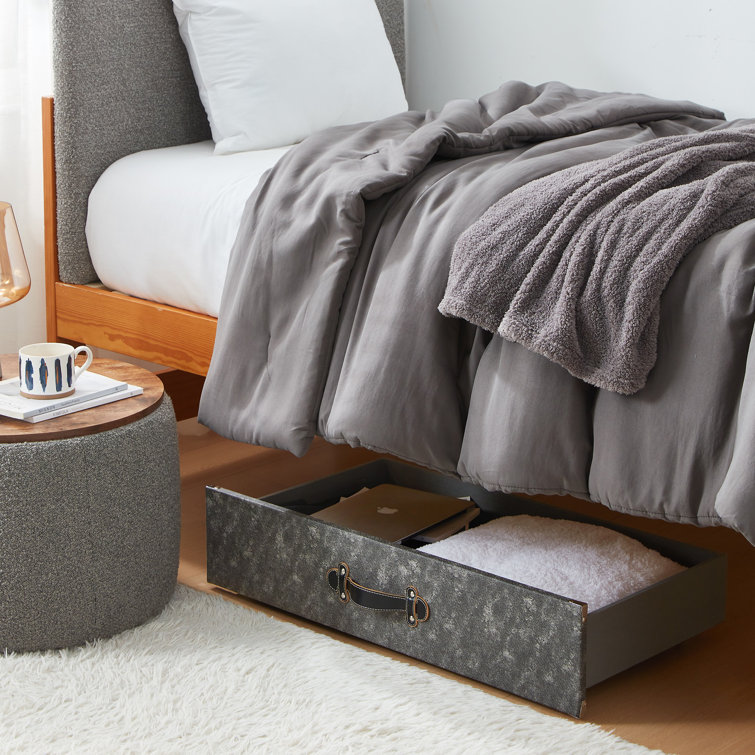 DormCo Texture Brand Rolling Under Bed Storage Drawer Wayfair Canada